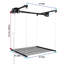 Support de rangement pour garage suspendu 4 pi x 4 pi pour plafonds hauts de 10 à 12 pi, fabrication entièrement en acier d'une capacité de 250 lb avec verrou de sécurité (installation requise, organisateur de garage robuste)