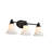 Janet Contemporary 3 Light Rubbed Bronze Bath Vanity Fixture 24" Width