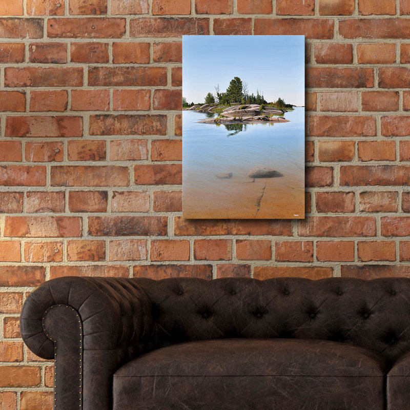  «Clear contentment» par Kenneth M Kirsch, art mural en verre acrylique, 16 po x 24 po, H 24 po x l 16 po