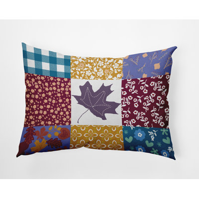 Floral Outdoor Reversible Throw Pillow
