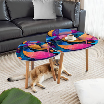 Ensemble de 2 tables basses gigognes Triangle Nest