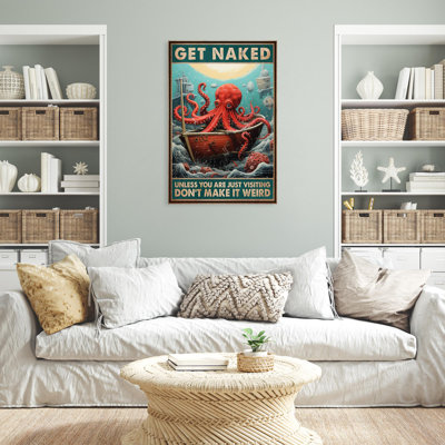 «Octopus Get NUE - 1 pièce», impression sur toile, pieuvre