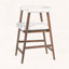 Tabouret 24,5 "de hauteur avec dossier incurvé, ensemble de 2-493762680