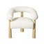 Cream Performance Boucle Accent Chair-1026526105