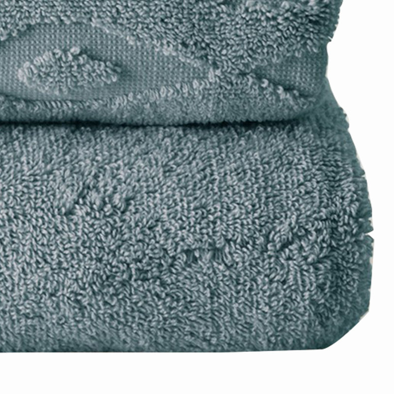 Ensemble de 6 serviettes en coton égyptien, Bleu gris