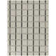 Leyla Rectangle Geometric Machine Woven Polypropylene Indoor / Outdoor Area Rug in Gray/Black