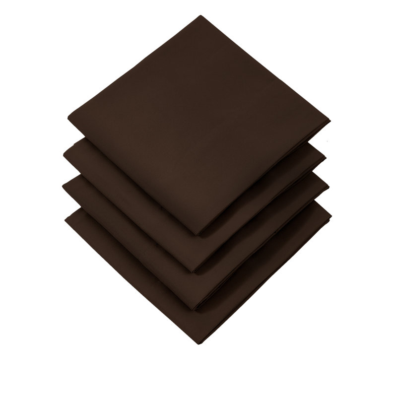 Vilano Springs Easy care Microfiber Four Pillowcases by Southshore Fine Linens, Queen, Brown
