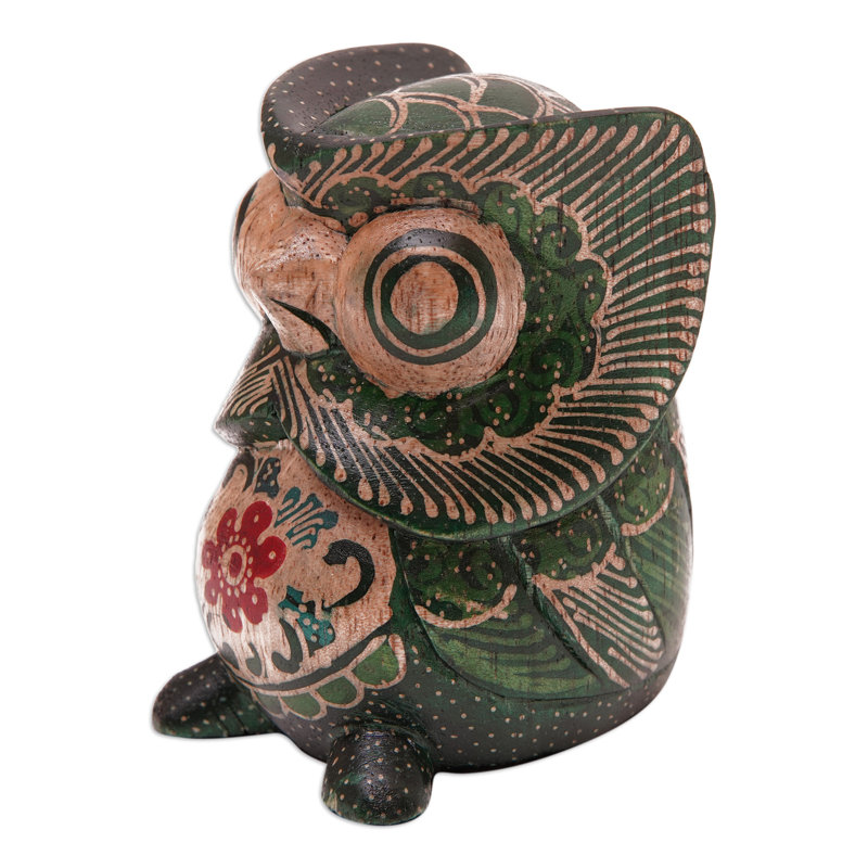 Dakota Fields Handmade Midnight Owlet Wood Figurine