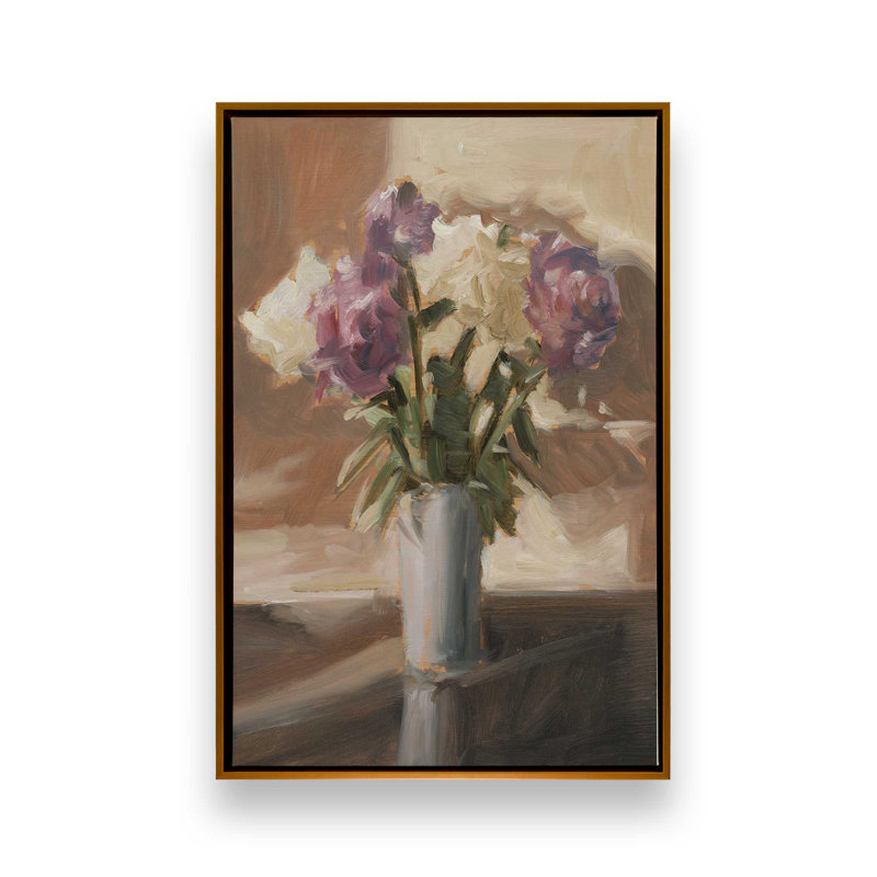 «Sunlit Bouquet I» par Ethan Harper, reproduction d'art, H 16 po x l 12 po, «Floater», reproduction encadrée sans passe-par