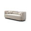 3 + 1, canapé moderne luxueux pour le salon, canapé rembourré en molleton beige bouclé pour bureau personnel, beige clair-129880554