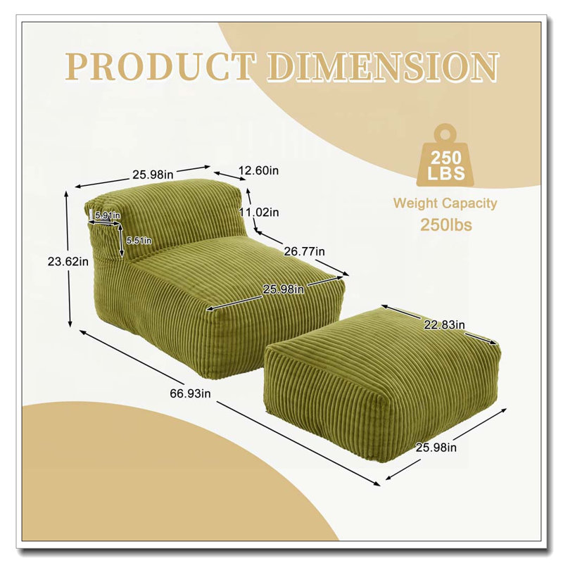 Fauteuil à billes Big, Olive
