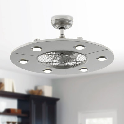 Ventilateur de plafond d'intérieur 12 po avec ampoule DEL Clairene