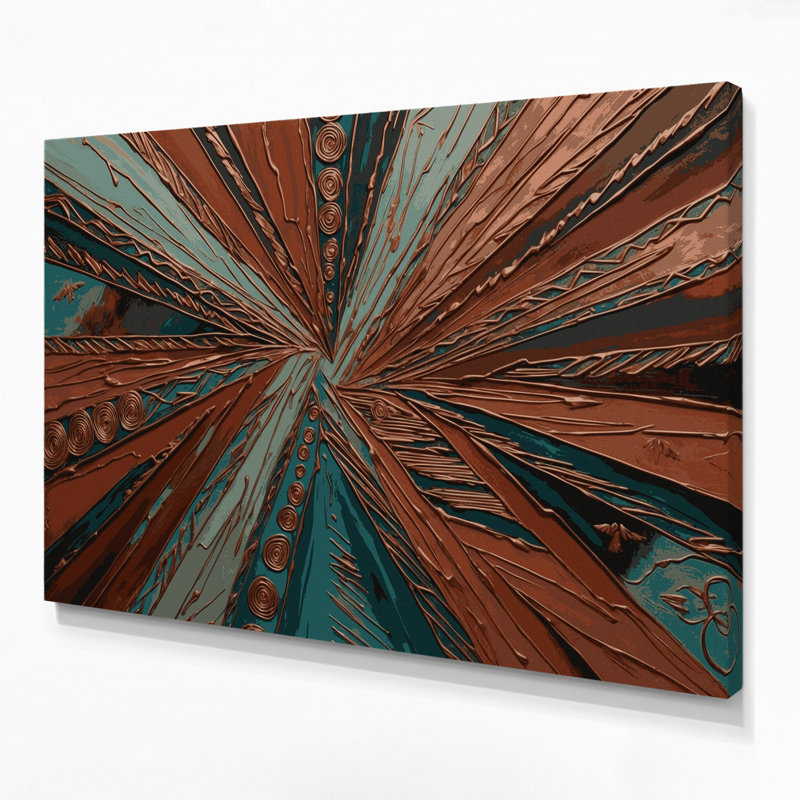 Art mural sur toile, "Southwestern", H 12 po x l 18 po