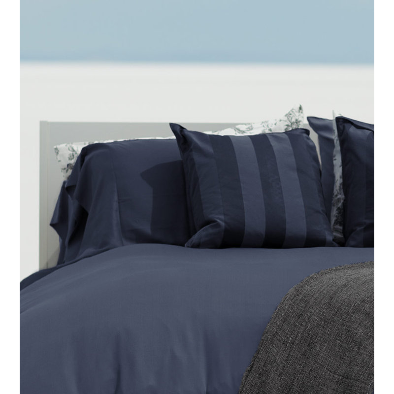 Rayon Twill Sheet Set, King Sheet Set + 1 Fitted Sheet + 1 Pillowcases, Bahama Blue
