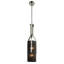 Mini-luminaire suspendu en nickel teinté et perle 6 lumières Fermont