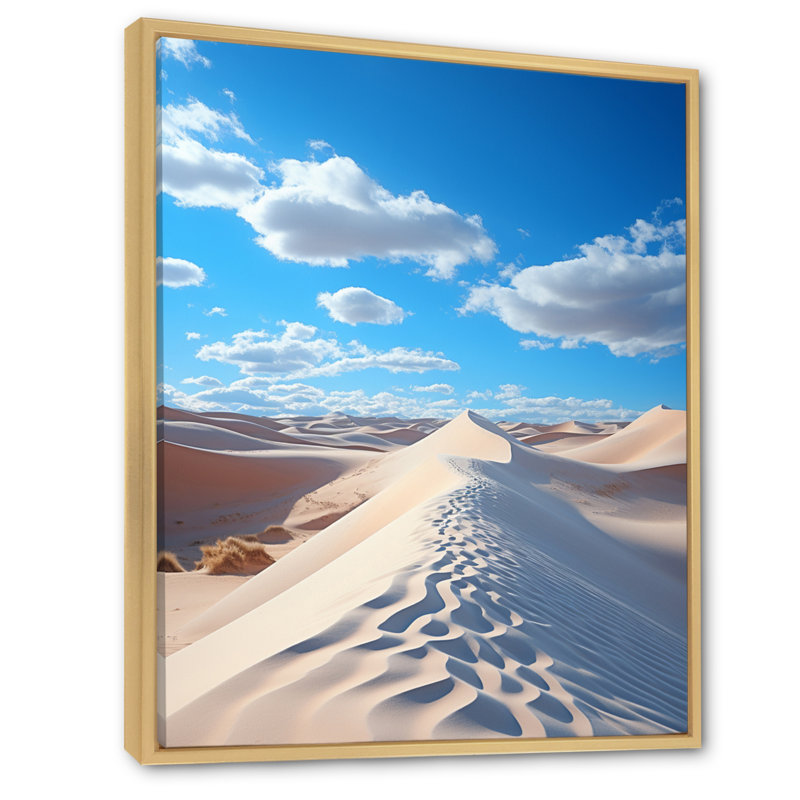 Coastal Wind Dunes II - impressions sur toile, paysage et nature, H 32 po x l 16 po, Cadre naturel flottant