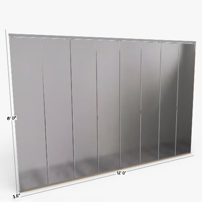 Custom Door and Mirror Mirrored Glass Mirrored Bi-Fold Door with Installation Hardware
