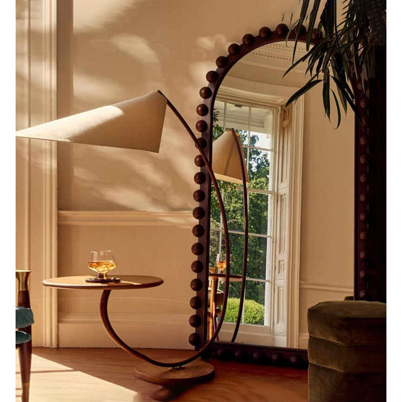 Miroir pleine grandeur Nordic, H 70,87 po x l 35,43 po, Brun