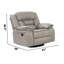 Senoria 41'' Faux Leather Recliner