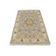Tapis traditionnel indo bleu clair / crème / rouge Nain 3 pi 11 po x 6 pi 1 po