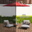 Parasol de patio 9 pi, rouge brique, protégé et imperméable, 8 nervures solides, facile à utiliser pour le jardin, la terrasse, la cour, la piscine et l'eau, la manivelle à bouton-poussoir,