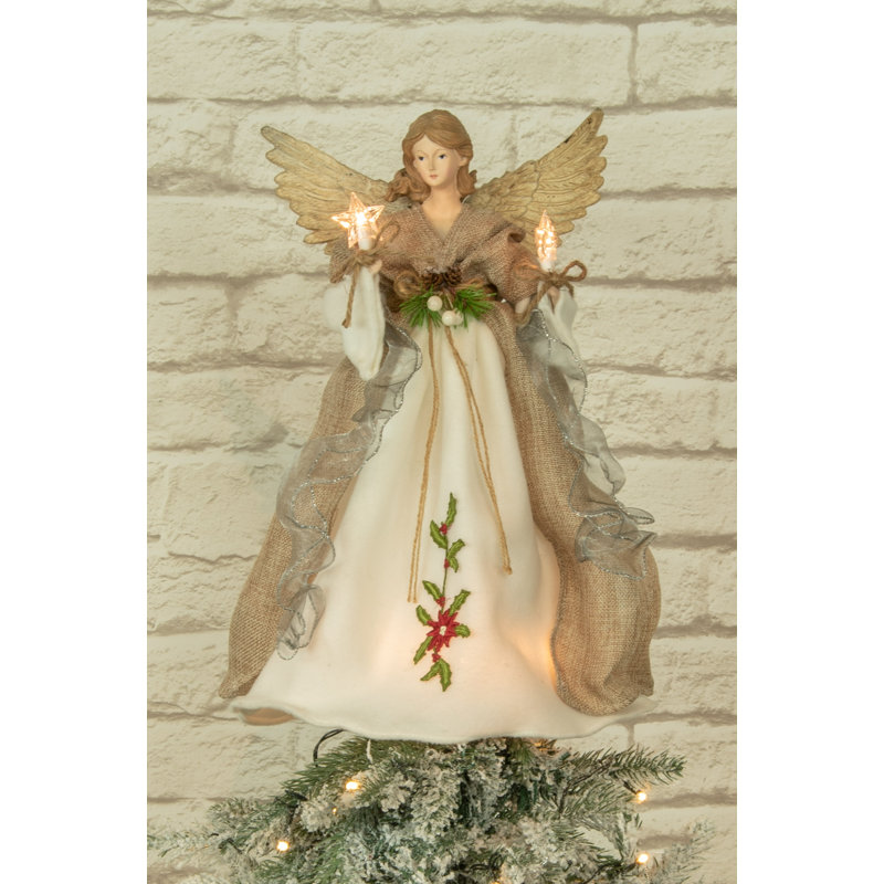 17'' Fabric Lighted Tree Topper