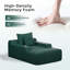 Chaise longue rembourrée de 168 cm (66,1 po), canapé-lit en velours côtelé avec assise profonde, coussins et accoudoirs, aucun assemblage requis-1209848907