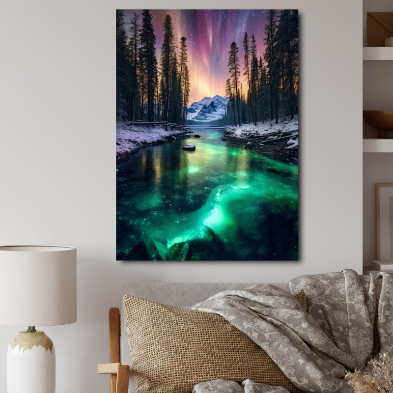 «Alaskan Wilderness II», reproduction sur toile, H 20 po x l 12 po x P 1 po, Toile tendue