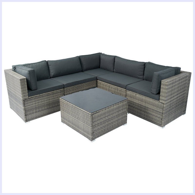 Preziosa 4 - Person Modular Patio Conversation Set with Cushions
