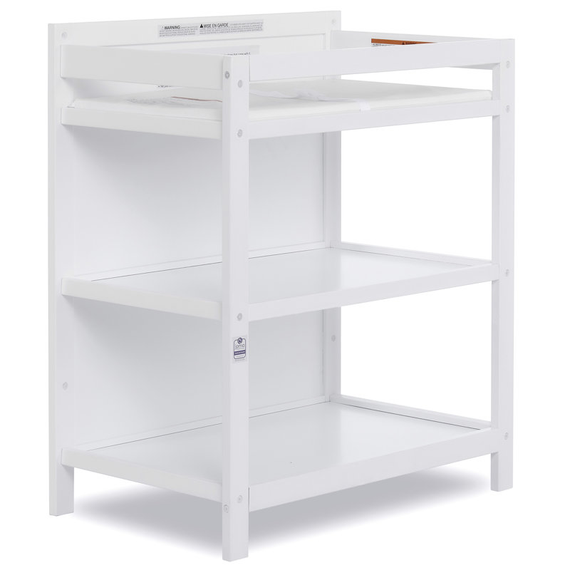 White Pine Convertible Toddler Crib with Changing Table