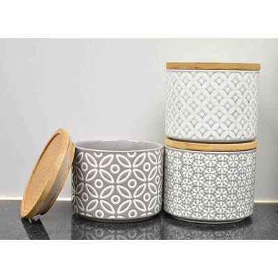 Bamboo Jar - Set of 3