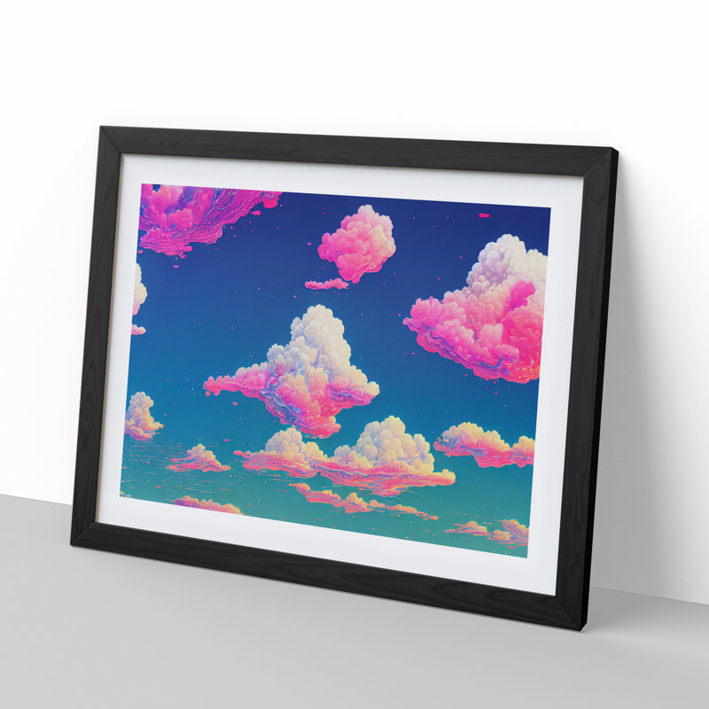 Colourful Clouds Vol.4 - Framed Print, Black, 46cm H x 64cm W x 2cm D