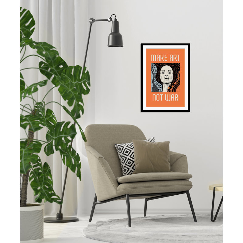 Make Art Not War - Single Picture Frame Print
