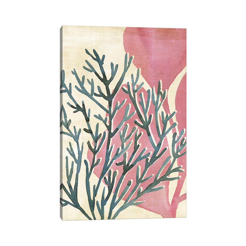 Chromatic Sea Tangle III by Annie Warren - Wrapped Canvas Painting, 20.32 cm H x 30.48 cm W