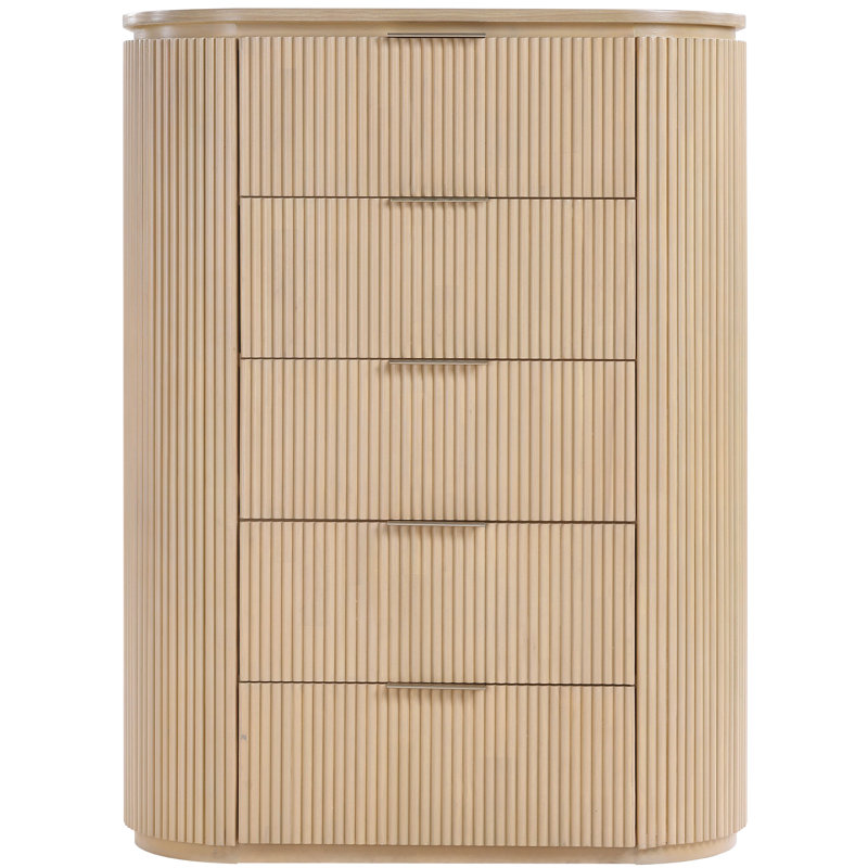 Commode en bois massif et placage Iyona, Naturel