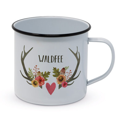 Powder-coated Metal Coffee Mug