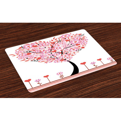 Pinehurst Valentine Heart Shaped Tree Placemat