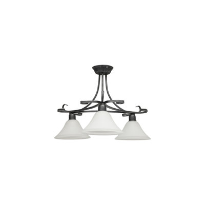 Gagne Glass Semi Flush Mount