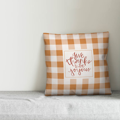 Plaid Throw Pillow