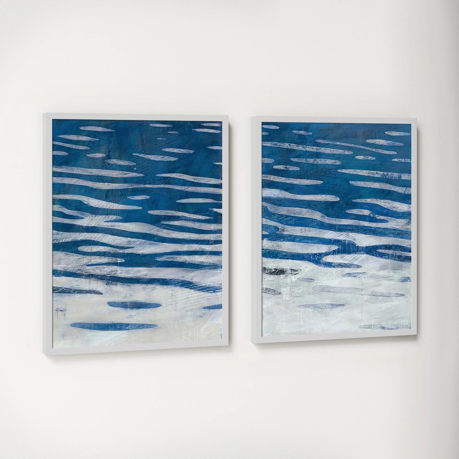 Radley "Oceanview" Print by Ivo Stoyanov, White Framed, 20" H x 32" W x 1.25" D