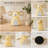 Handcrafted Papier-Mache Winter Bear Figurine, Yellow