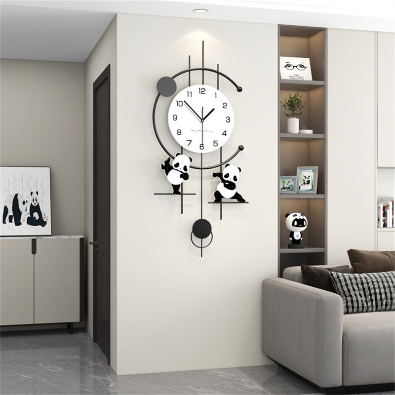 Horloge murale Panda Creative Minimalist