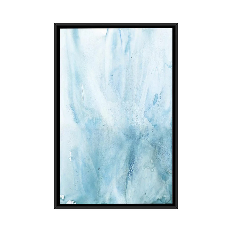 « aquarelle abstract iv », reproduction d’impression sur toile, H 60 po x l 40po x P 1,5 po, Toile avec cadre noir