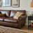 Retro Straight-layout Solid Wood Sofa