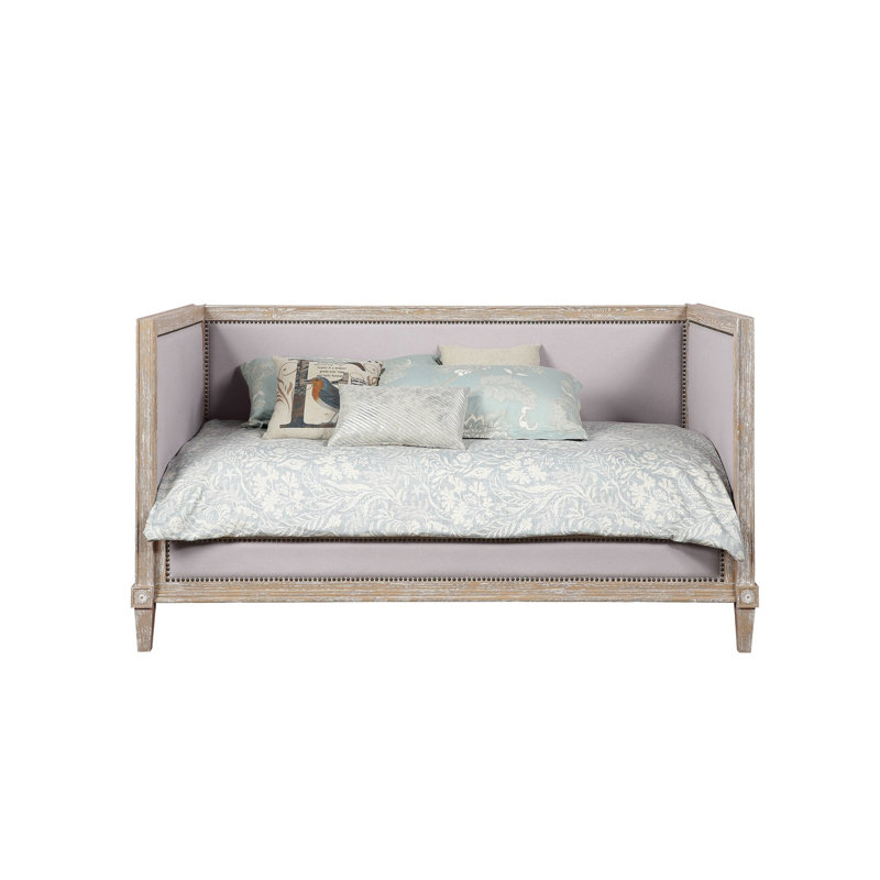 Linen & Weathered Oak Finish Daybed (Twin)
