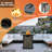 29" H x 28" W Outdoor Tall Propane Fire Pit Table, Metal Cover Lid, Lava rocks and Hidden tank space, 50000BTU