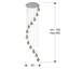 Baristo 12 - Light LED Crystal;Cluster Pendant-812283994
