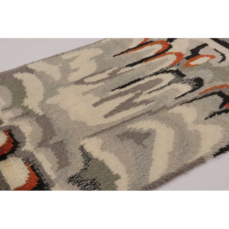 Vintage One-of-a-Kind 4'6X6'5 Hand Knotted Area Rug
