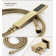 Brushed Gold Spa LED -LCD Control Display 5 Function Completed Shower System 23"x15'