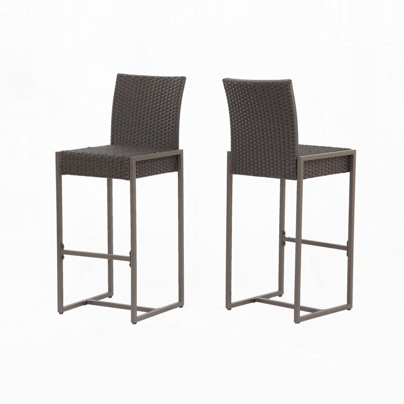 Tabourets d'extérieur, ensemble de 2